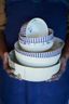 Royal Stripes Kom Blauw 12 cm 