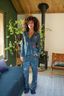 Faye Top Lange Mouw Coco Flower Blauw 