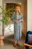 Noa Kimono Safari Bloom Blau 