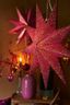 Kerstster Papier Overall Print Rood 60cm