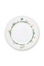 Assiette Plate Jolie Points Or Bleu 26.5cm