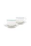 Set/2 Koppen & Schotels Jolie Stippen Goud Blauw