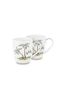 Set/2 Tasses de Petite Taille Jolie Points Or Bleu