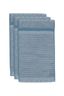Gastendoek Set/3 Soft Zellige Blauw/Grijs 30X50cm